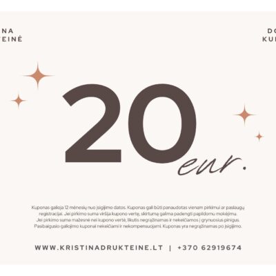 20 eur. dovanų kuponas